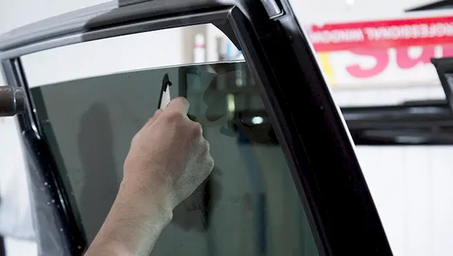 Tinting of car windows.Window film for car.