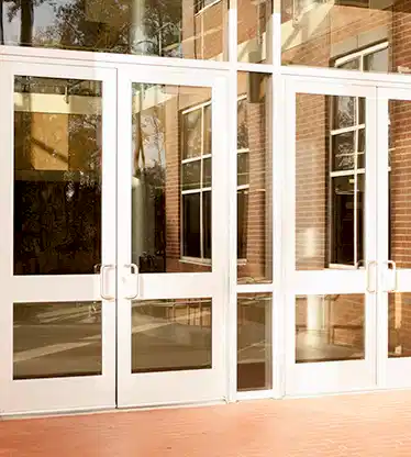 This empty office building has closed its doors.