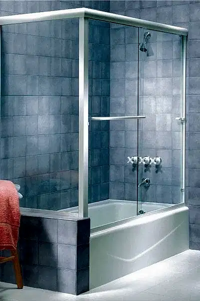 Framed Slider Door Tub Enclosure