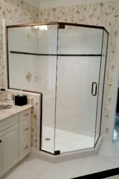 Semi Frameless Swing Door With Neo Angle Panels